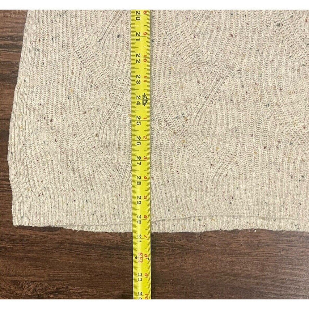 J. Jill Woman's Cream Cotton Blend Ribbed Cabel Knit Pullover Sweater‎ S… - Picture 7 of 7